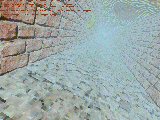 3DSPDEMO: 8-bit coloured fog-shading in action.