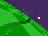 Sunset view on planet Organy