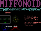 Menu screen