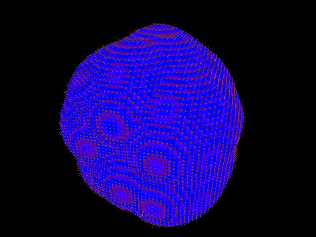 Fire-algorithm in 3D using PovRay